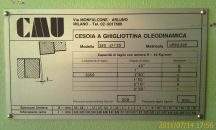 CMU 3050 X 4 MOD. 3E0 47/30 CESOIA OLEODINAMICA 3050 X 4 MM